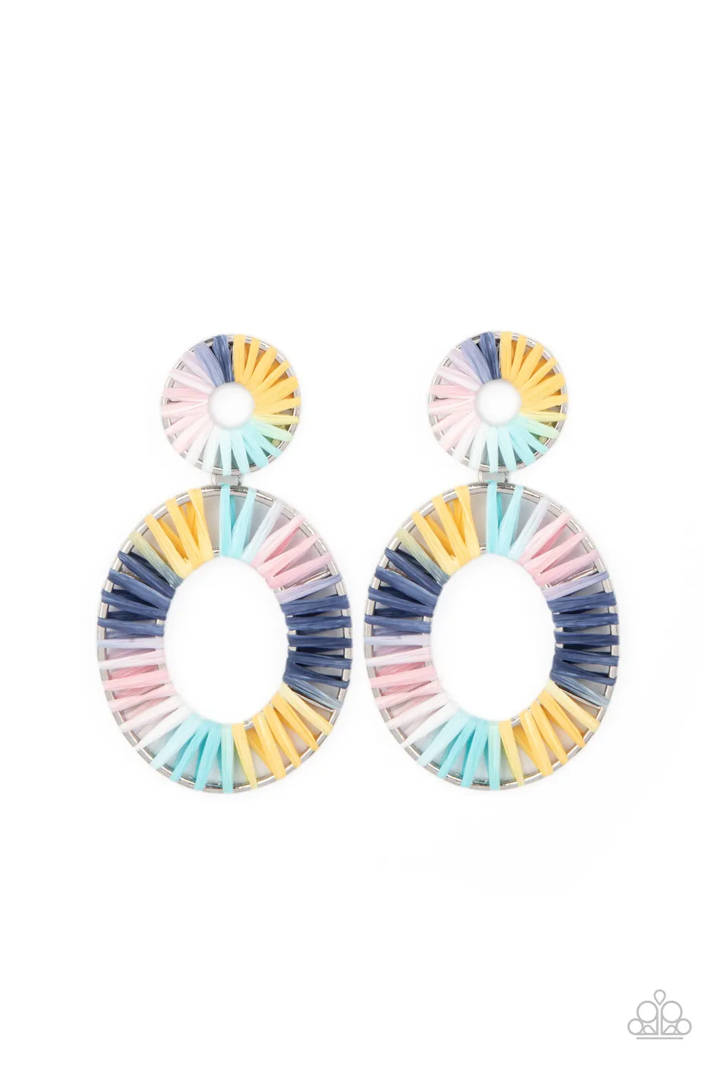 Paparazzi Foxy Flamenco - Multi Post Earrings