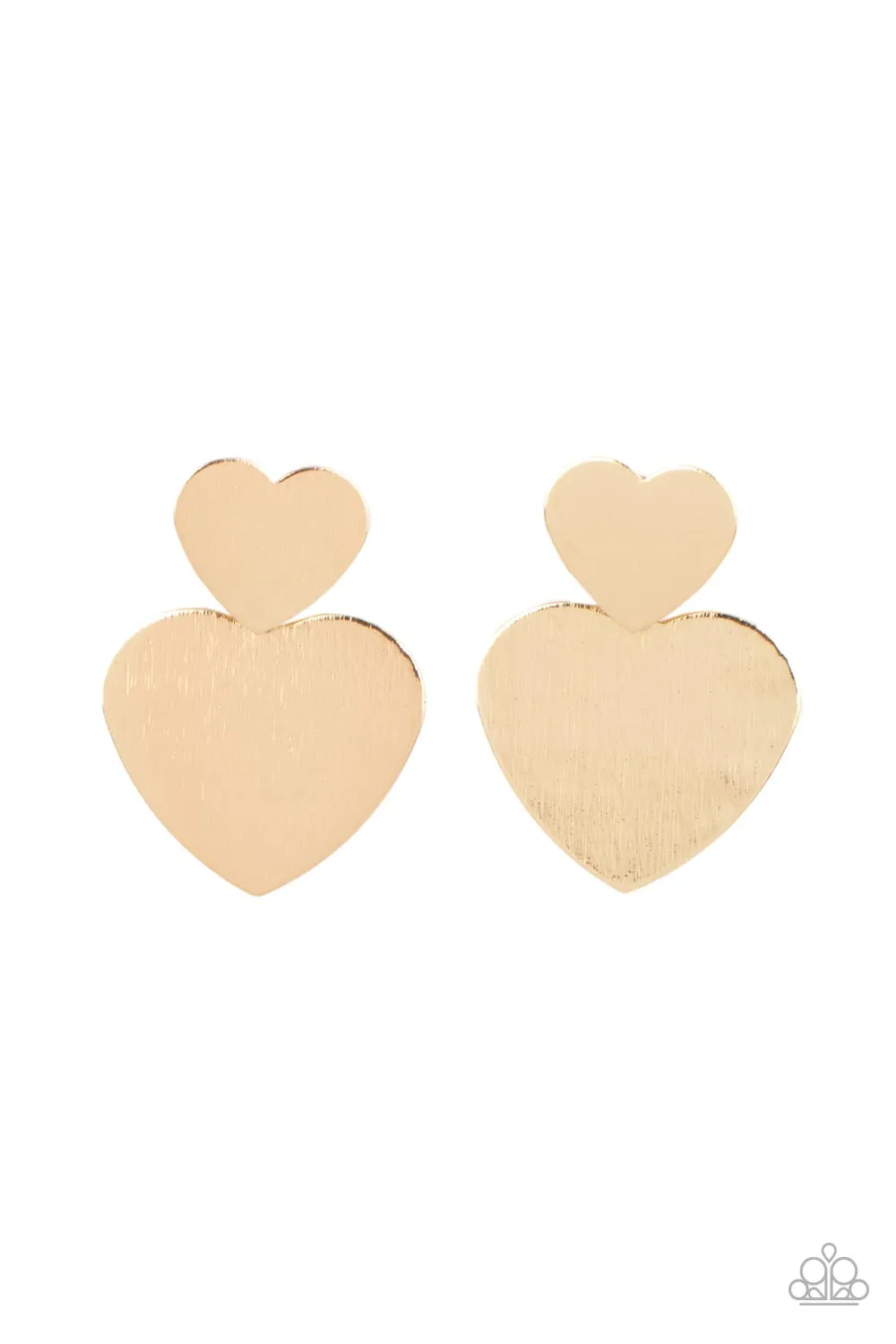 Paparazzi - Heart-Racing Refinement - Gold Earrings
