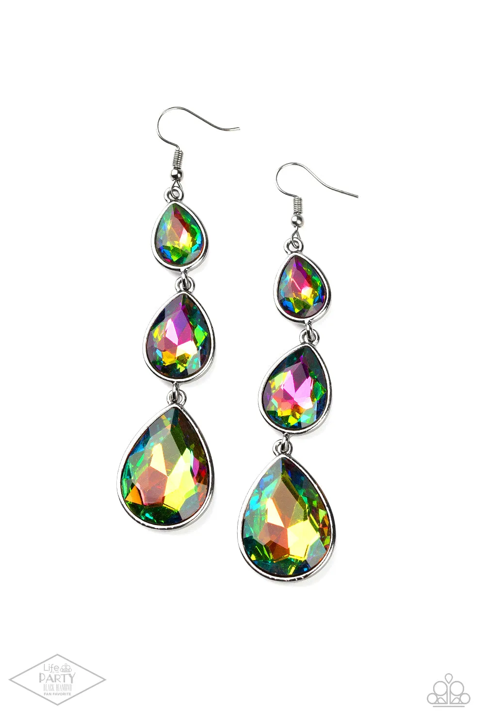 Paparazzi Metro Momentum - Multi Teardrop Earrings