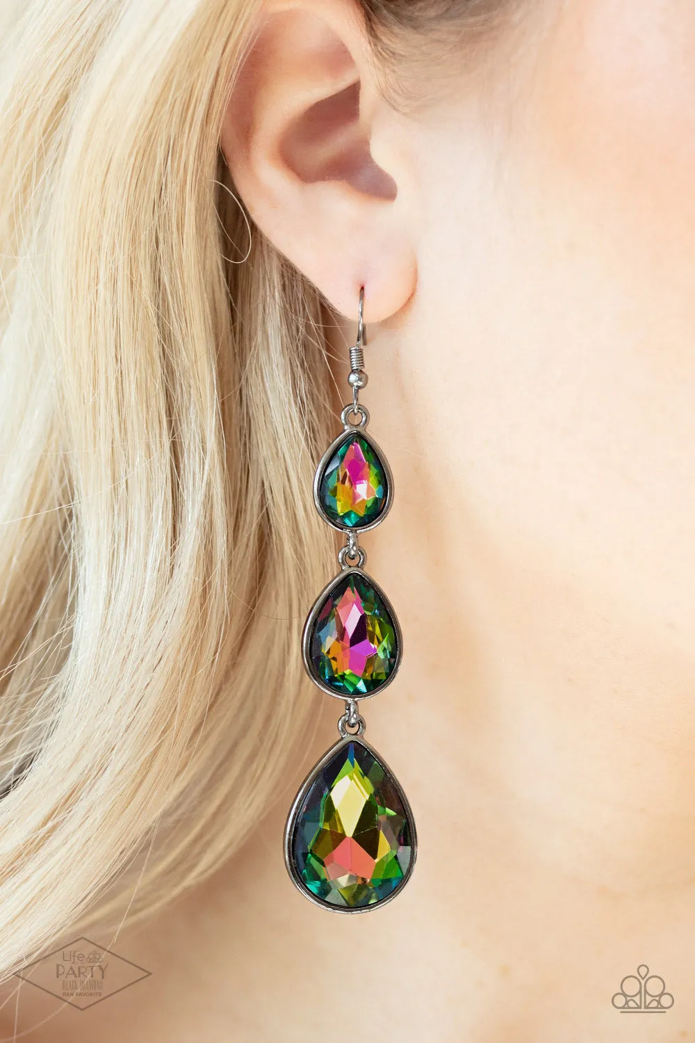 Paparazzi Metro Momentum - Multi Teardrop Earrings