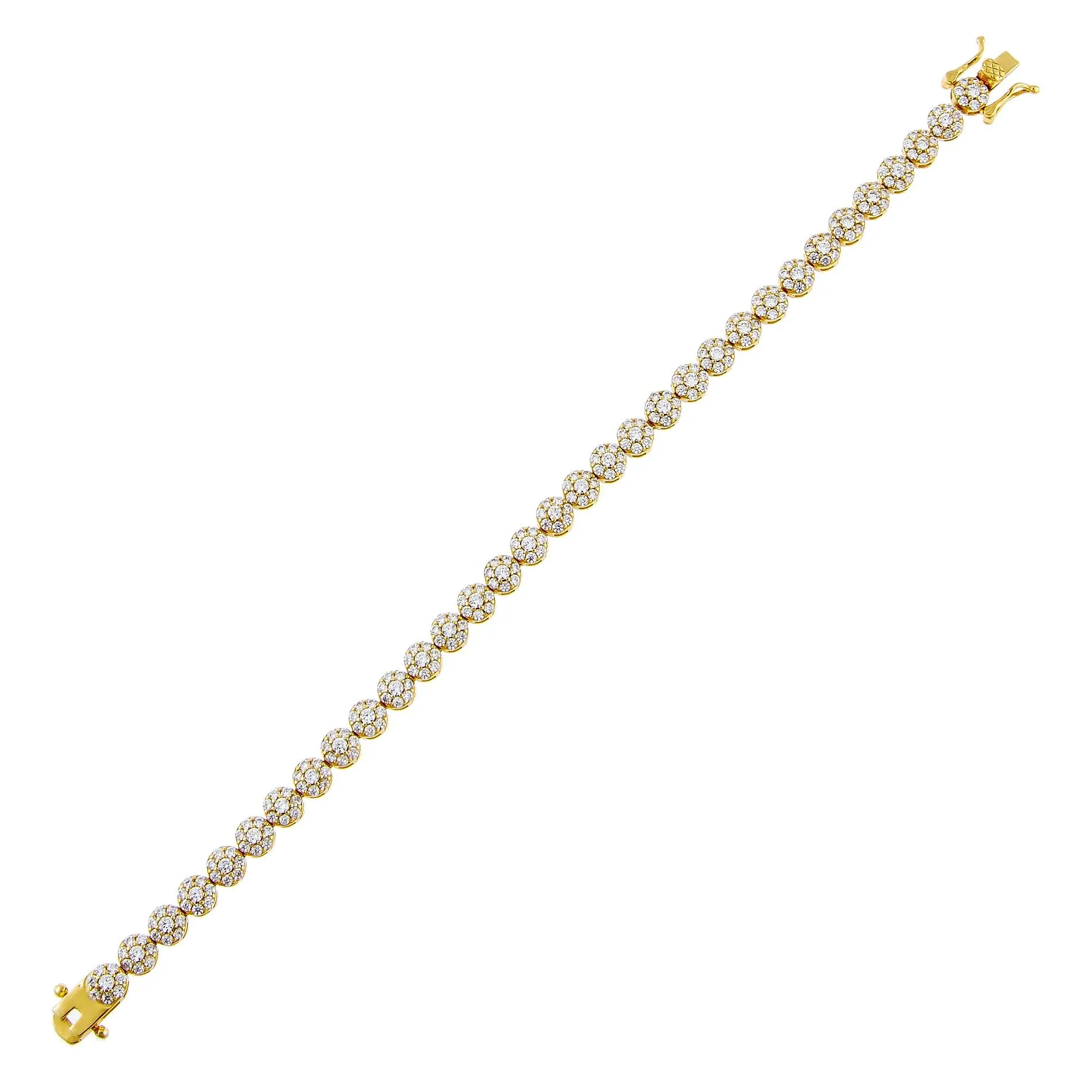 Pavé Multi Flower Bracelet