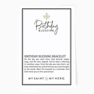 Pearl Birthday Blessing Gold Bracelets