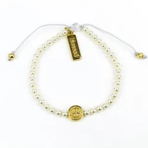 Pearl Birthday Blessing Gold Bracelets