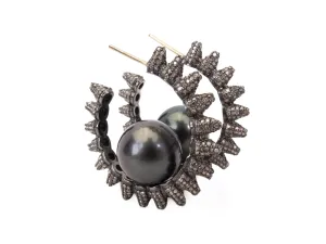 Pearl Spike Hoops