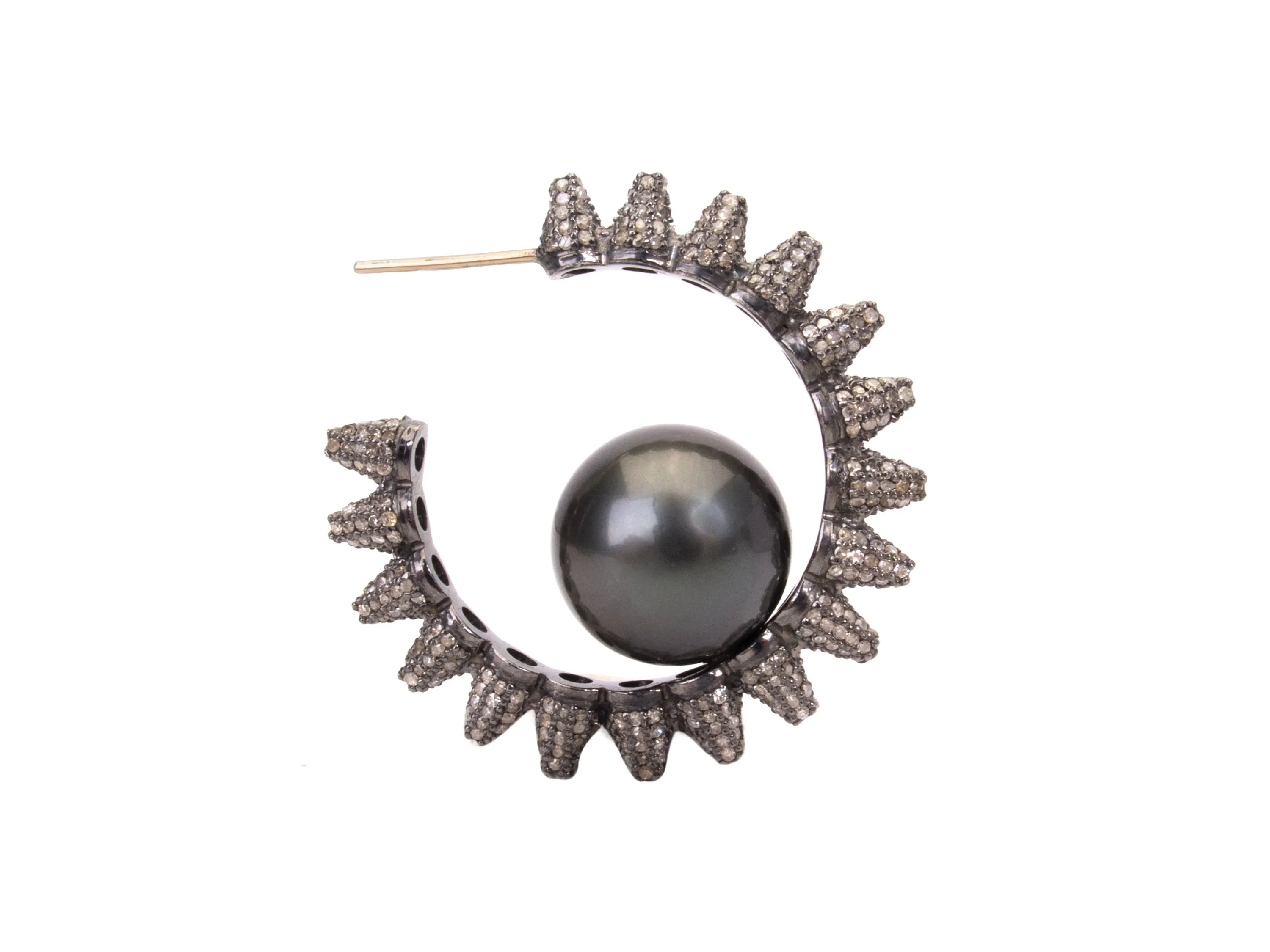 Pearl Spike Hoops