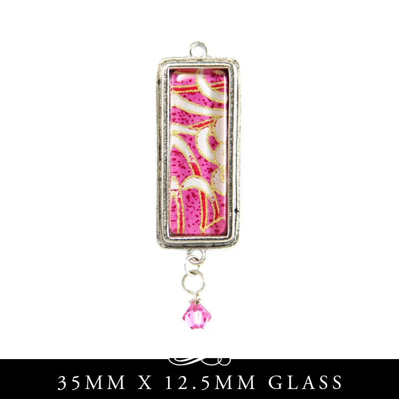 Pendant Setting, Rectangle Shape with Double Loops - Nunn Design