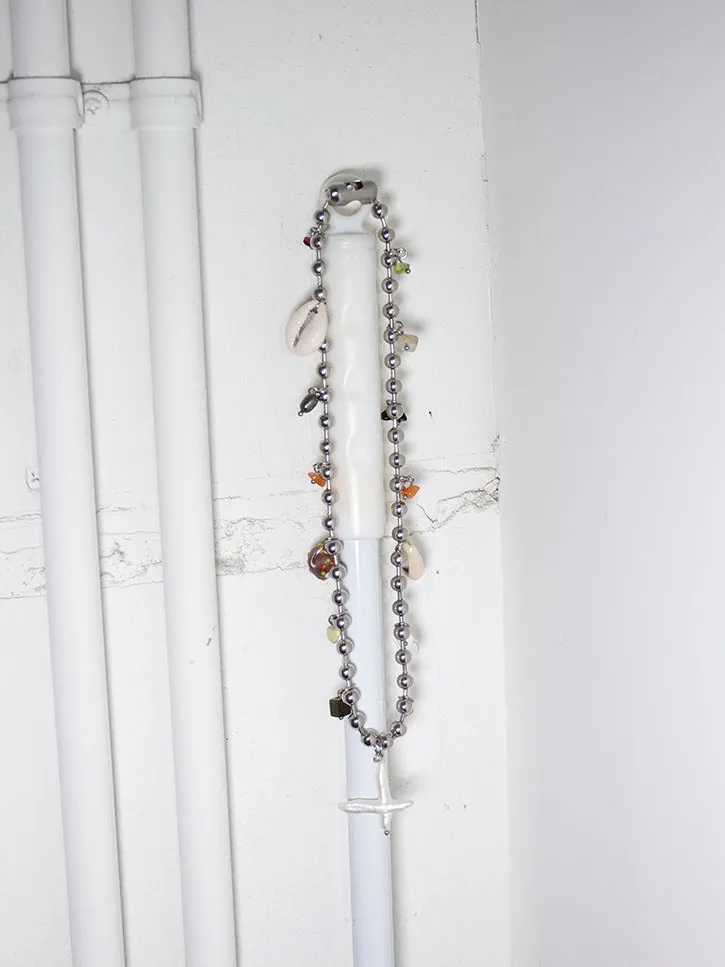 Perfume Studio Beach Junk Necklace, Steel (Silver)