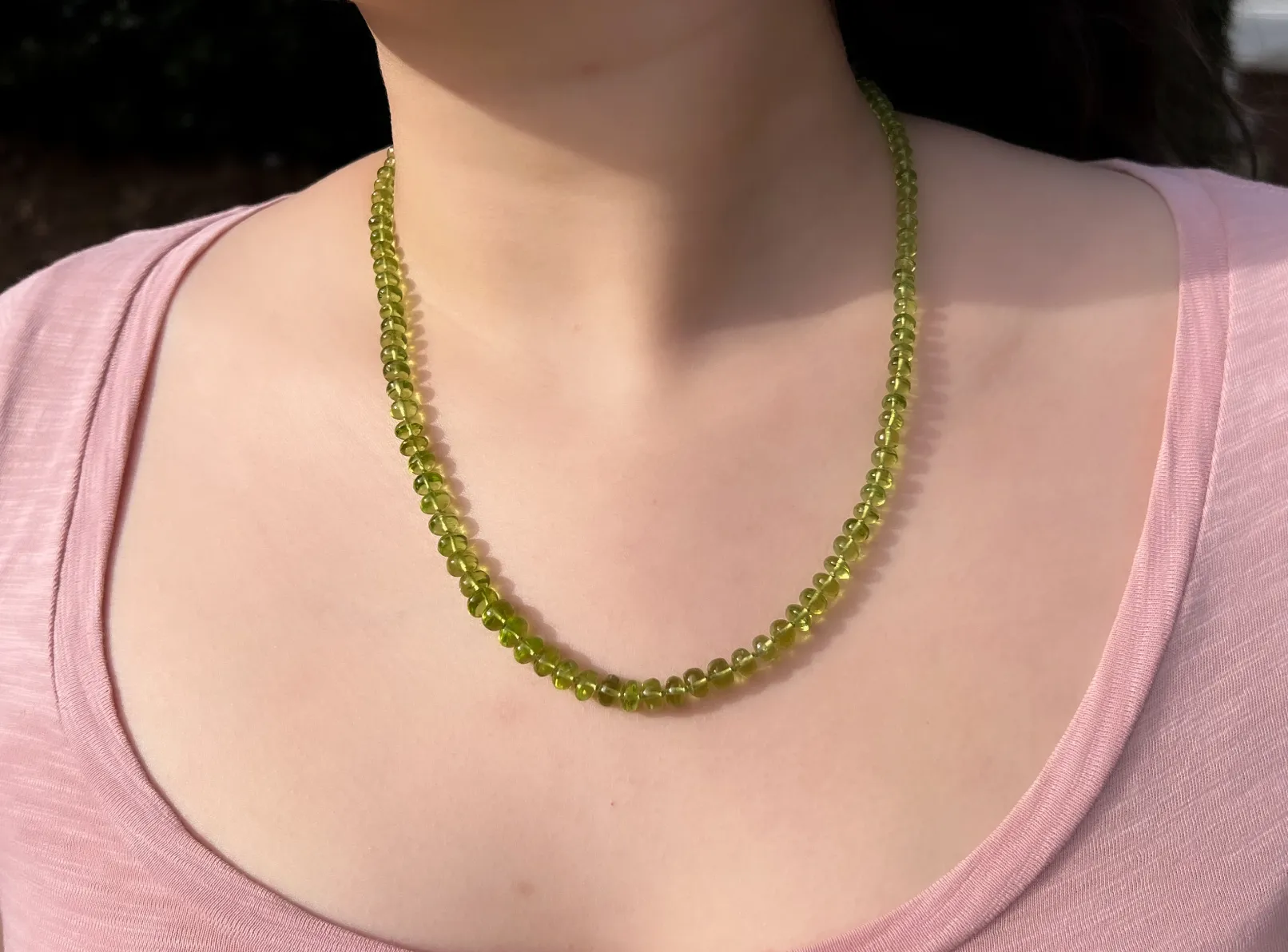 Peridot Roundel Necklace