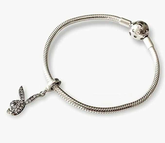 Playboy Bunny Rabbit Dangle Pendant Charm