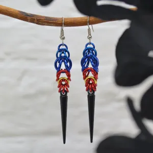 Polyamorous Pride - Spike Earrings