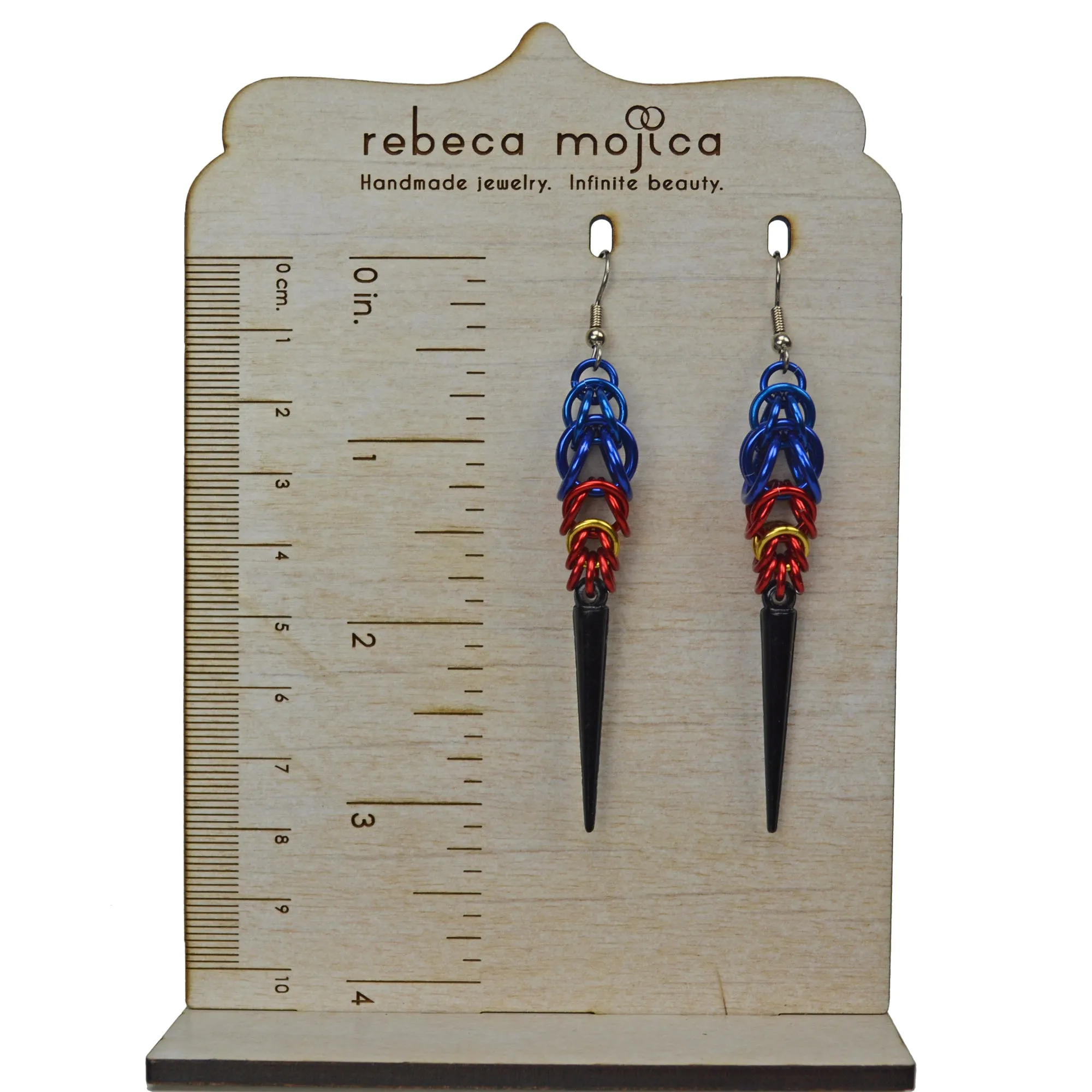 Polyamorous Pride - Spike Earrings