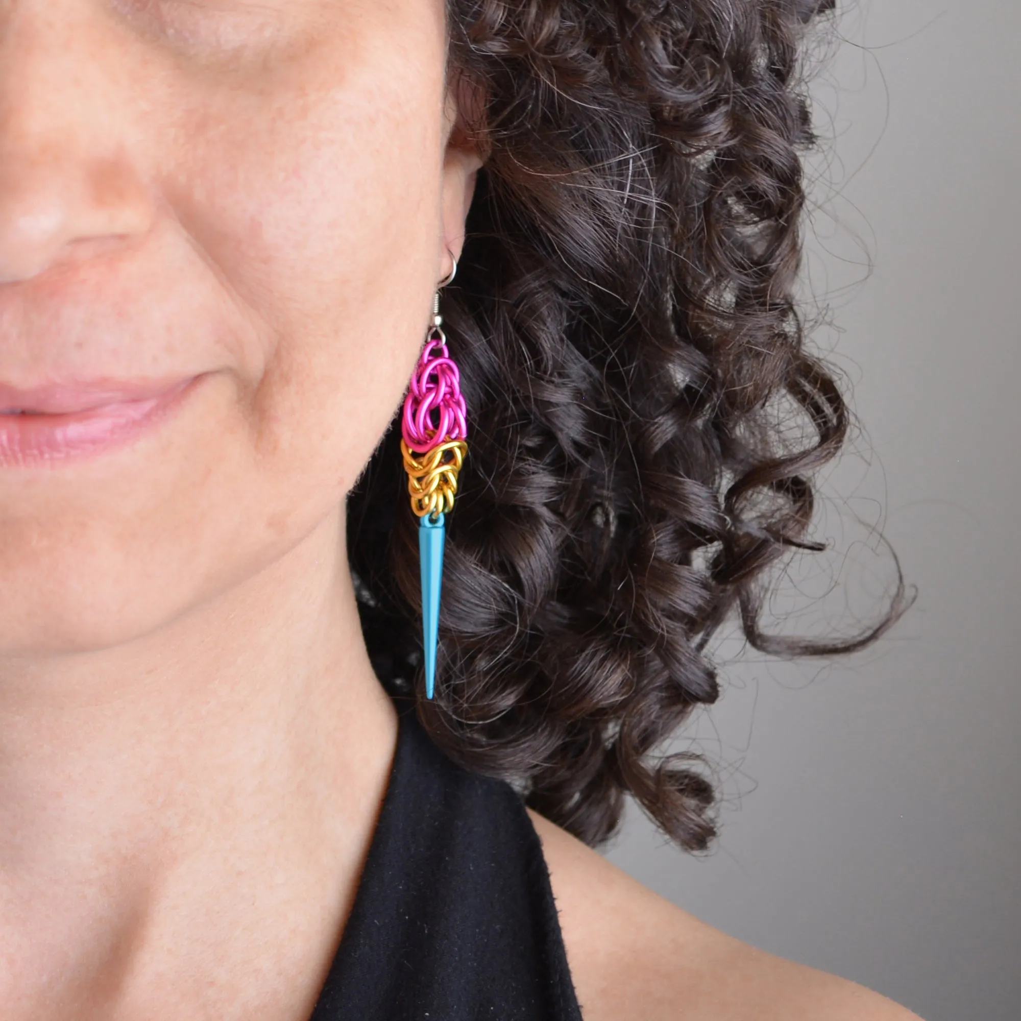 Pride Spike Earrings - Choose Your Flag