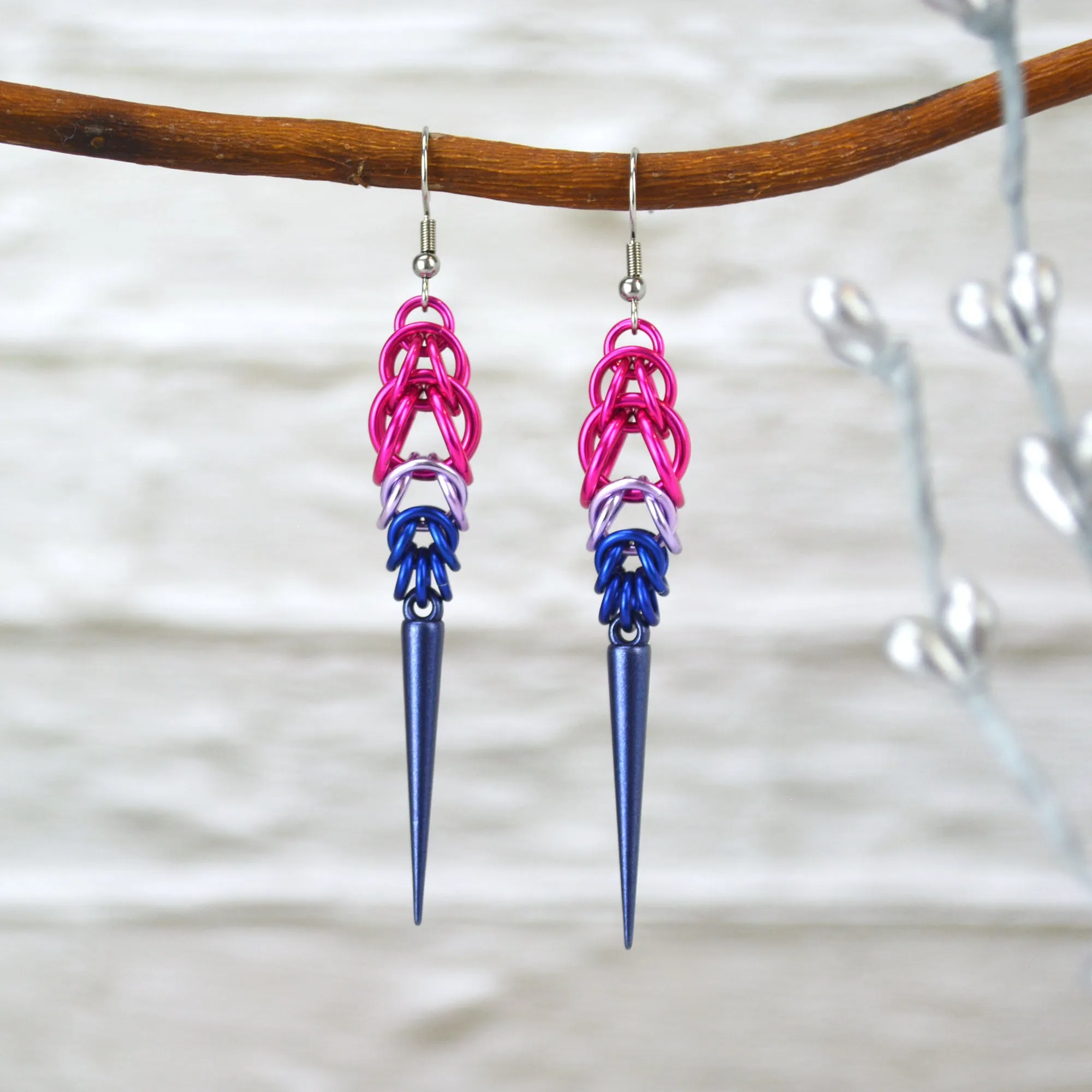 Pride Spike Earrings - Choose Your Flag