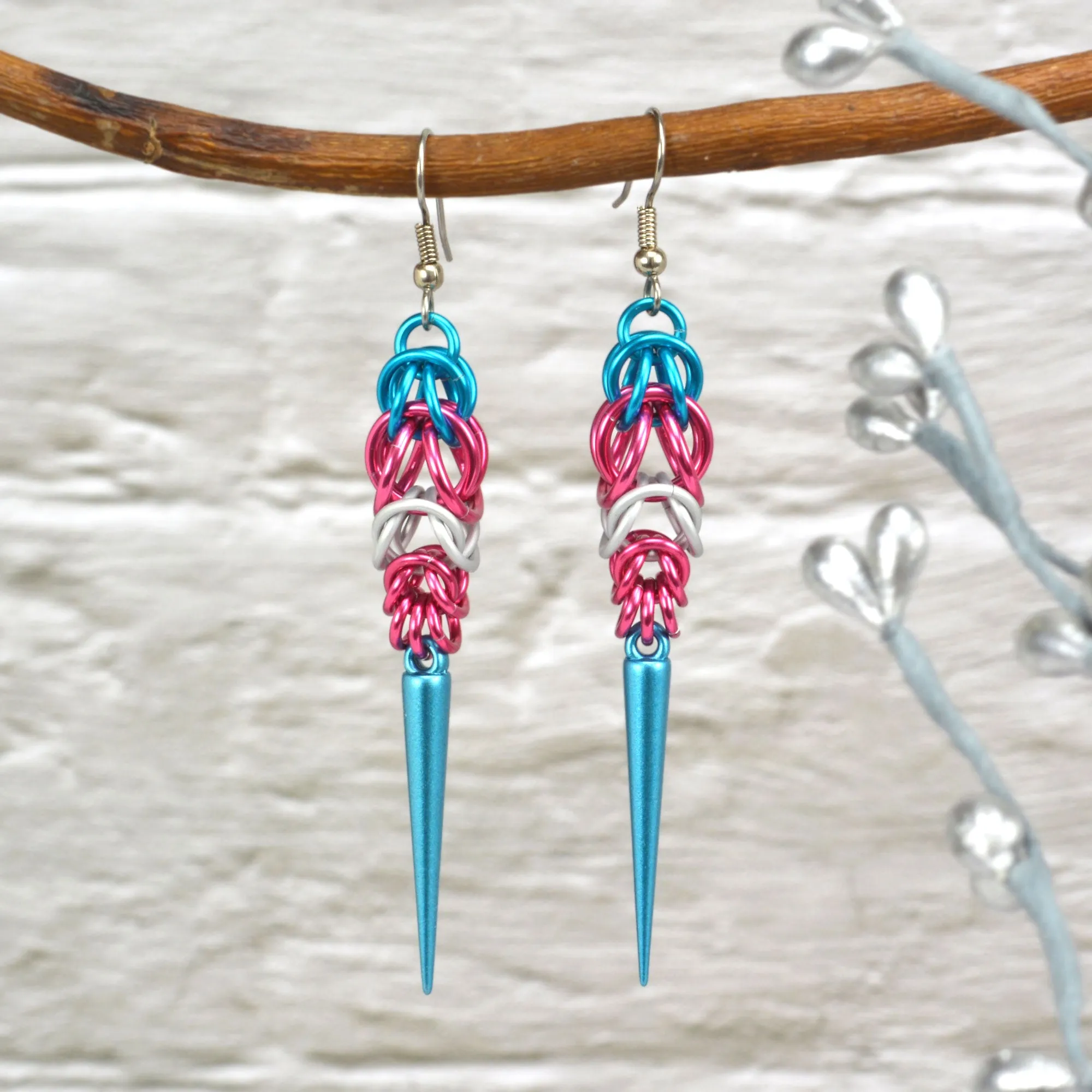 Pride Spike Earrings - Choose Your Flag