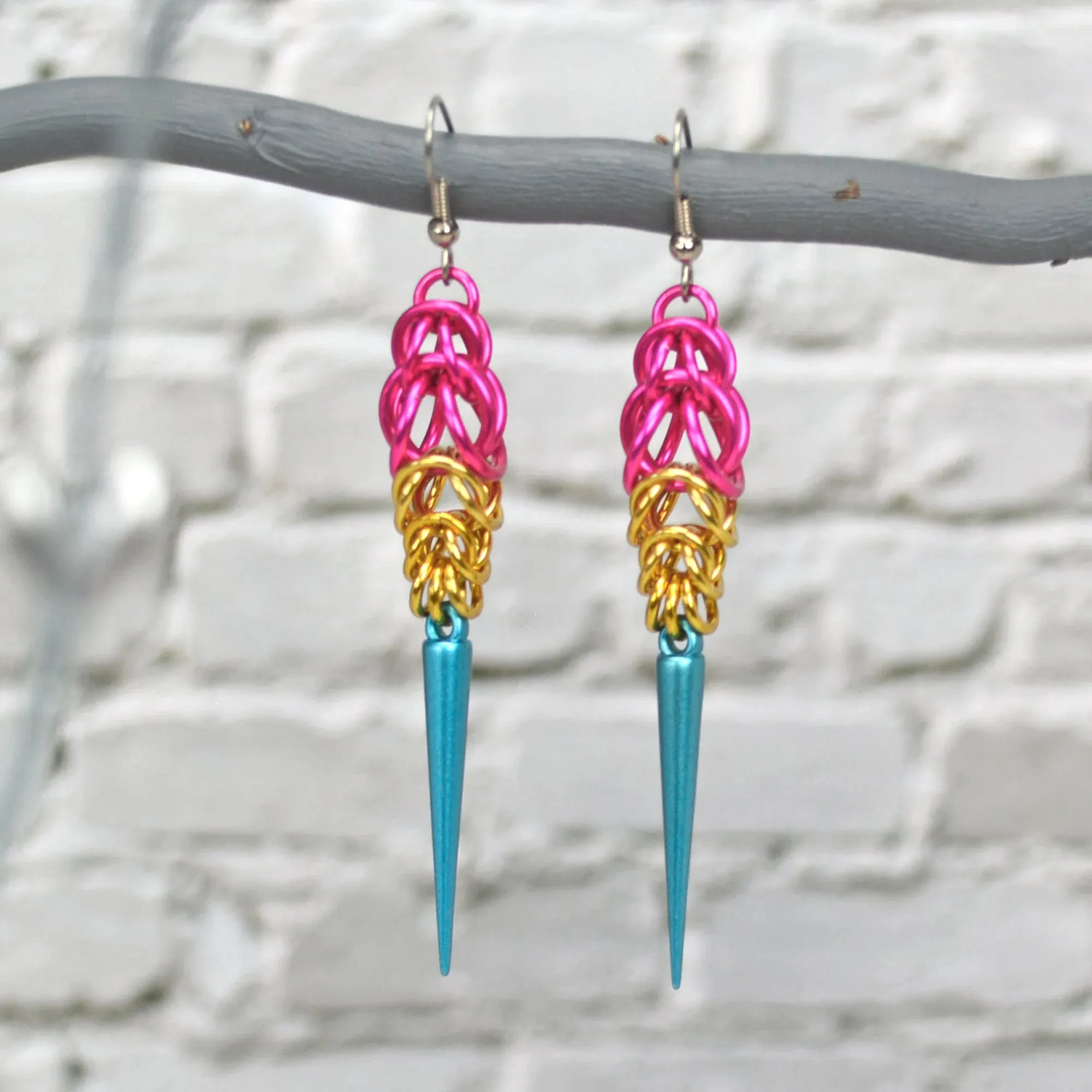 Pride Spike Earrings - Choose Your Flag