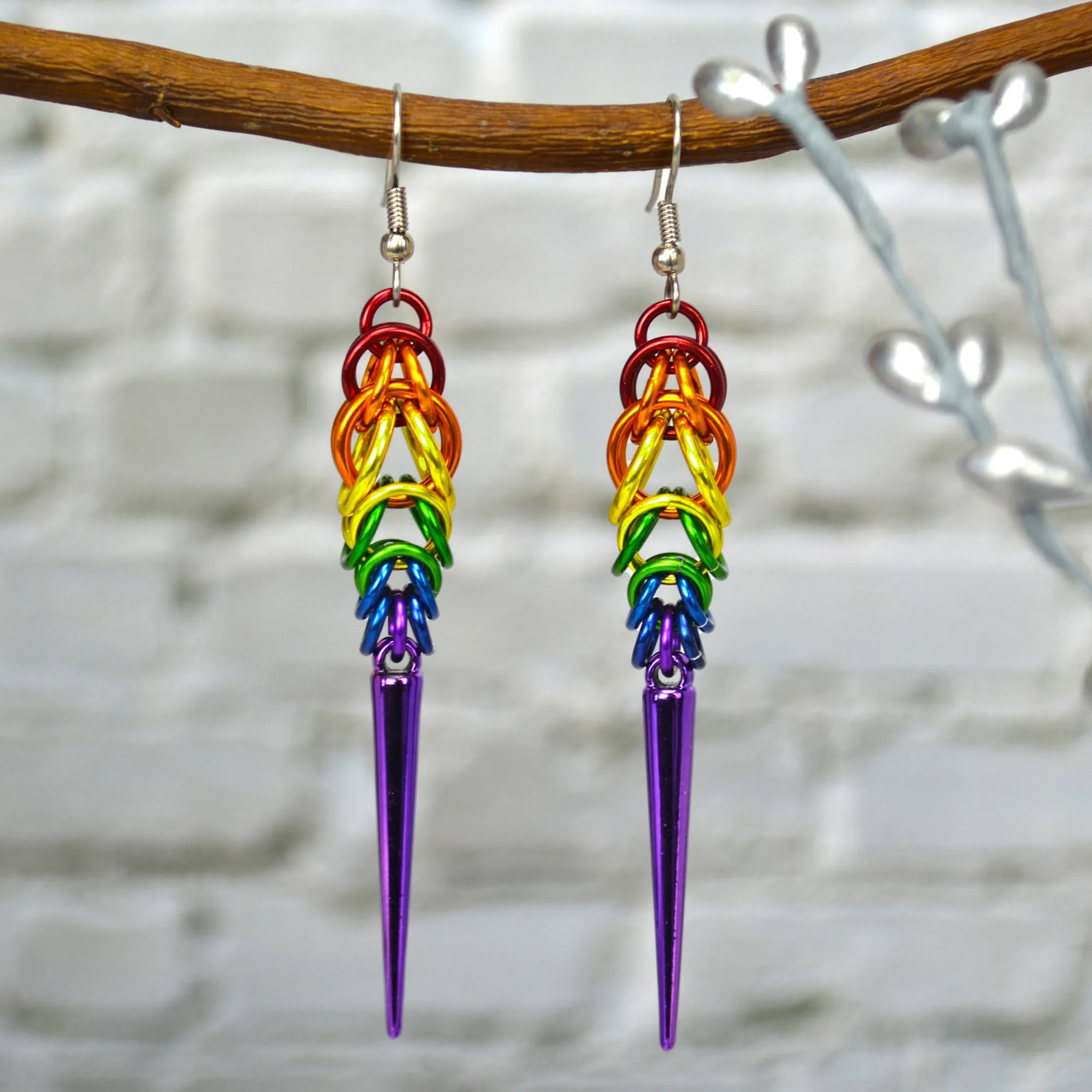 Pride Spike Earrings - Choose Your Flag