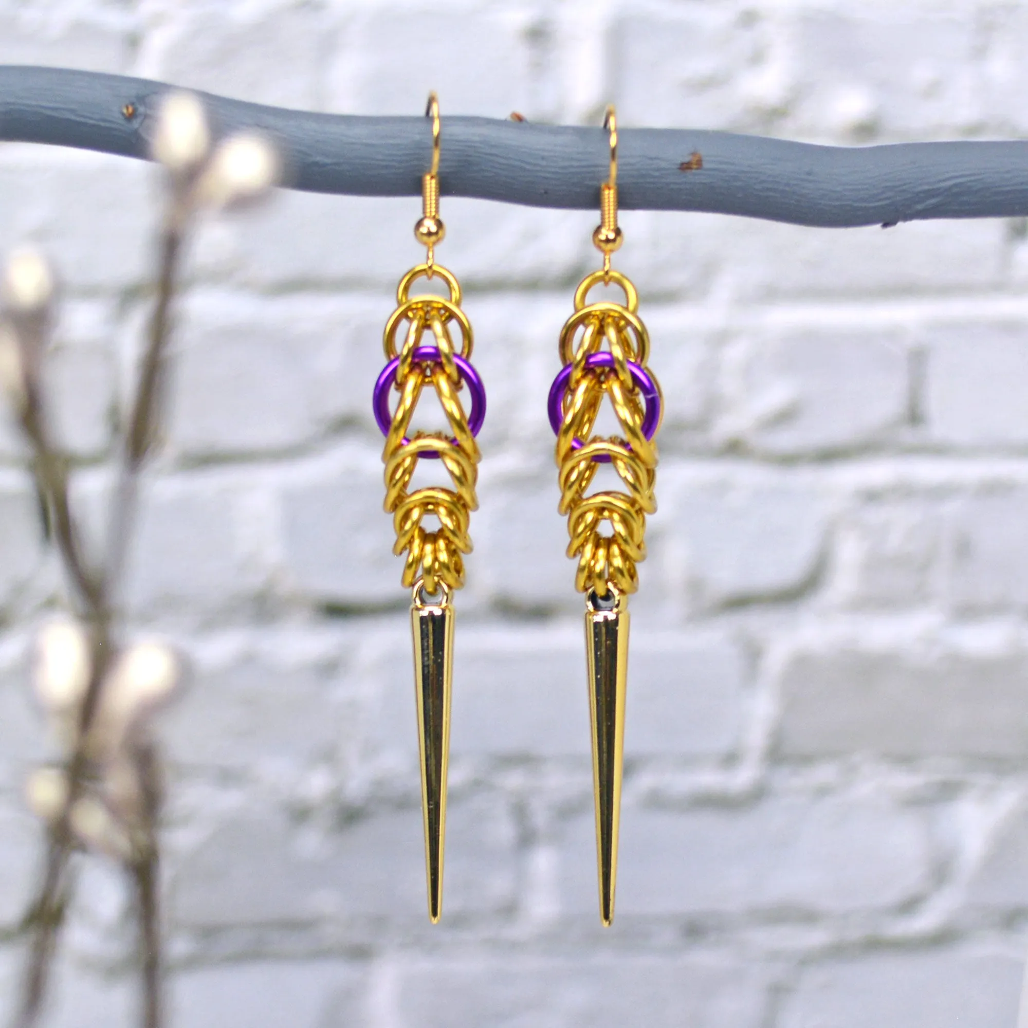 Pride Spike Earrings - Choose Your Flag