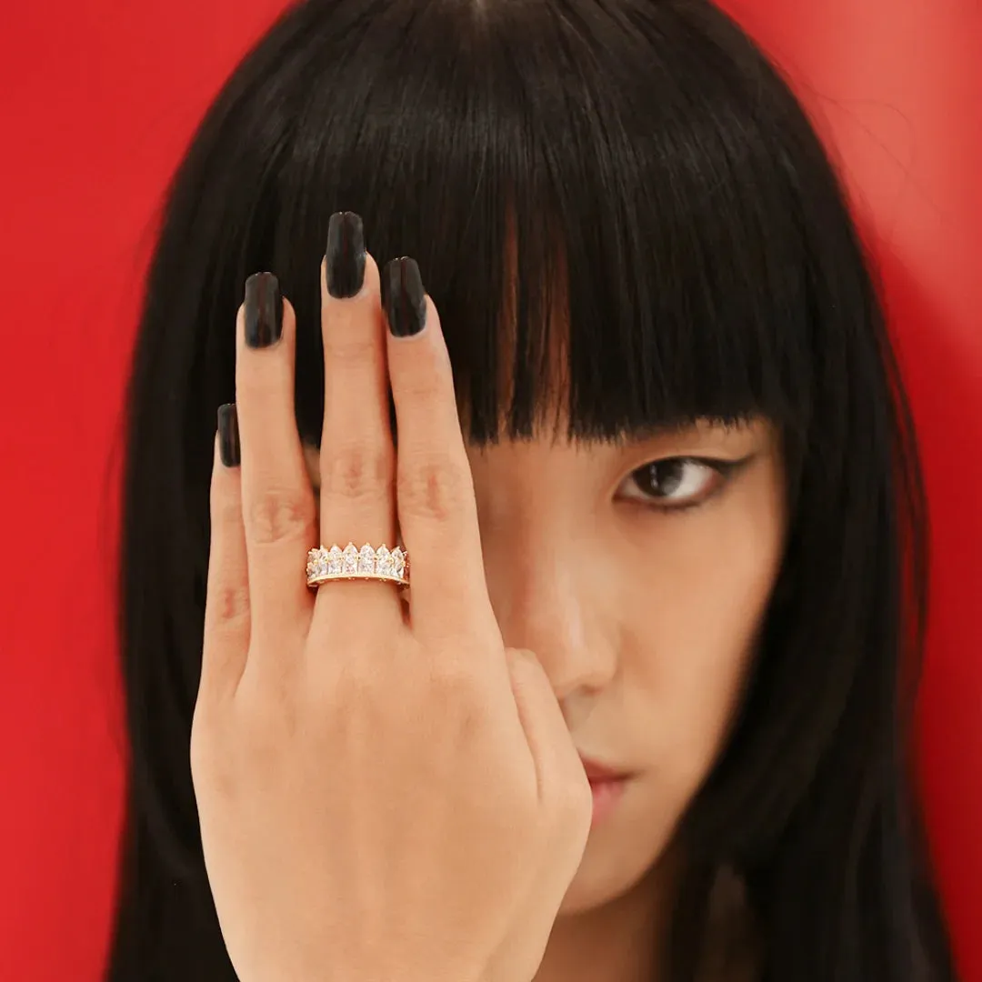 Princess Crown Women  Highs And Lows Ring