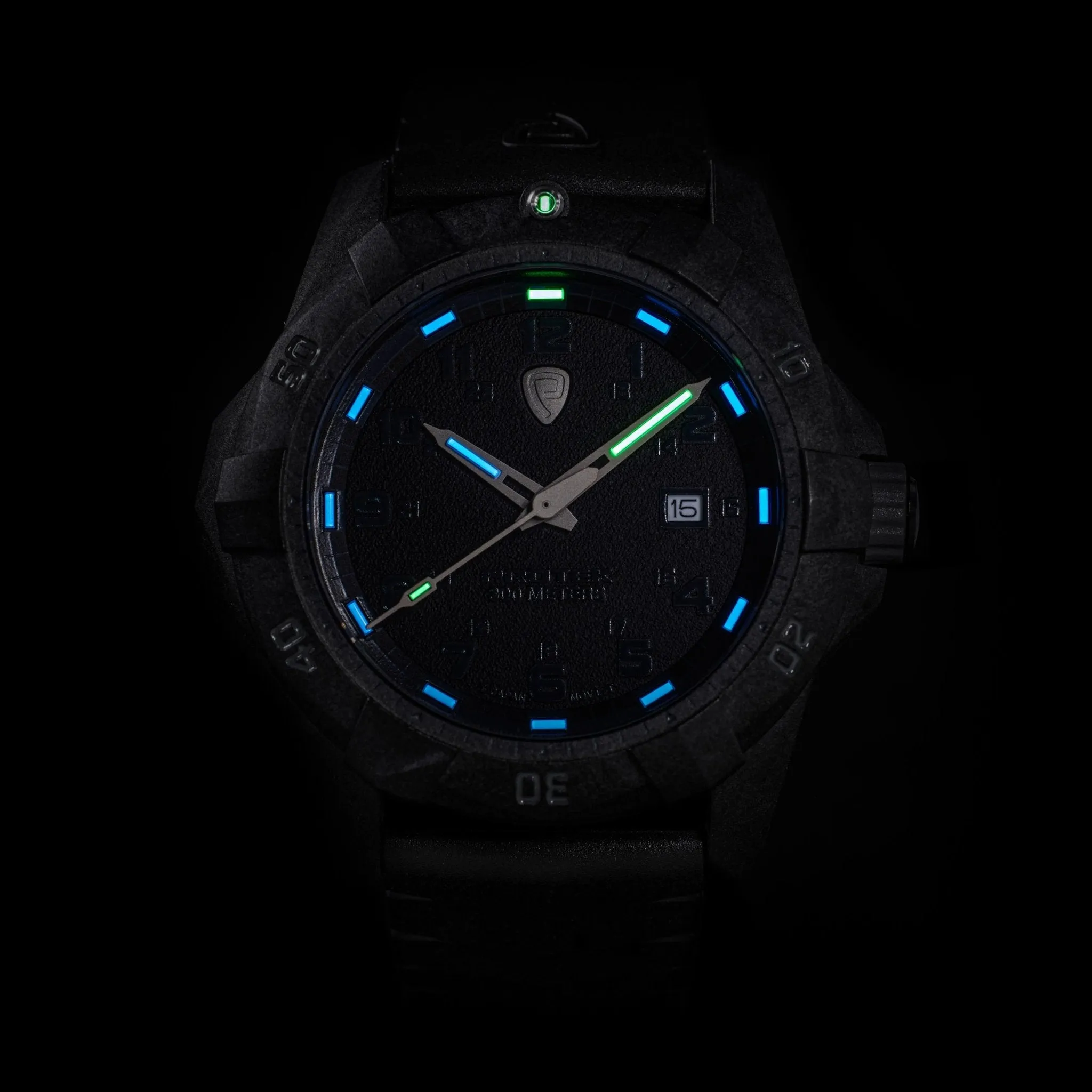 ProTek Carbon Dive 1000 Series Tritium Black Green