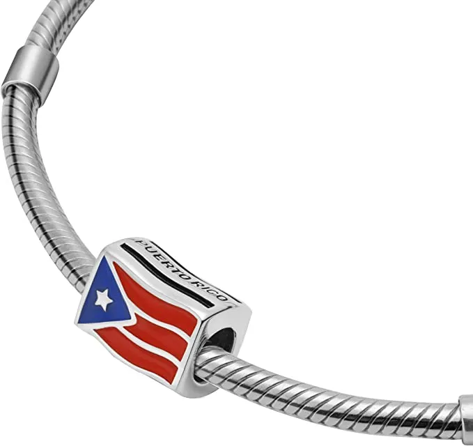 Puerto Rico Flag Country Bead Charm