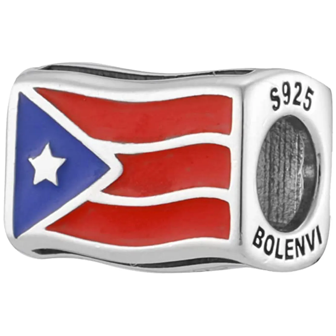 Puerto Rico Flag Country Bead Charm