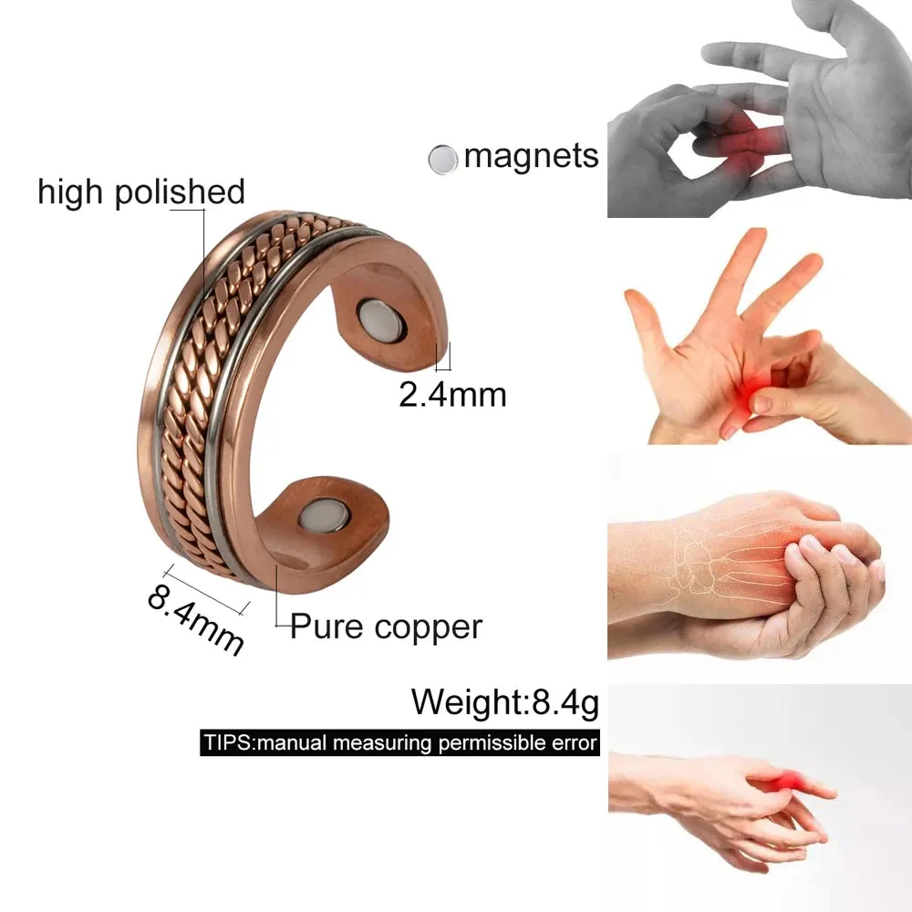 Pure Copper Magnetic Ring