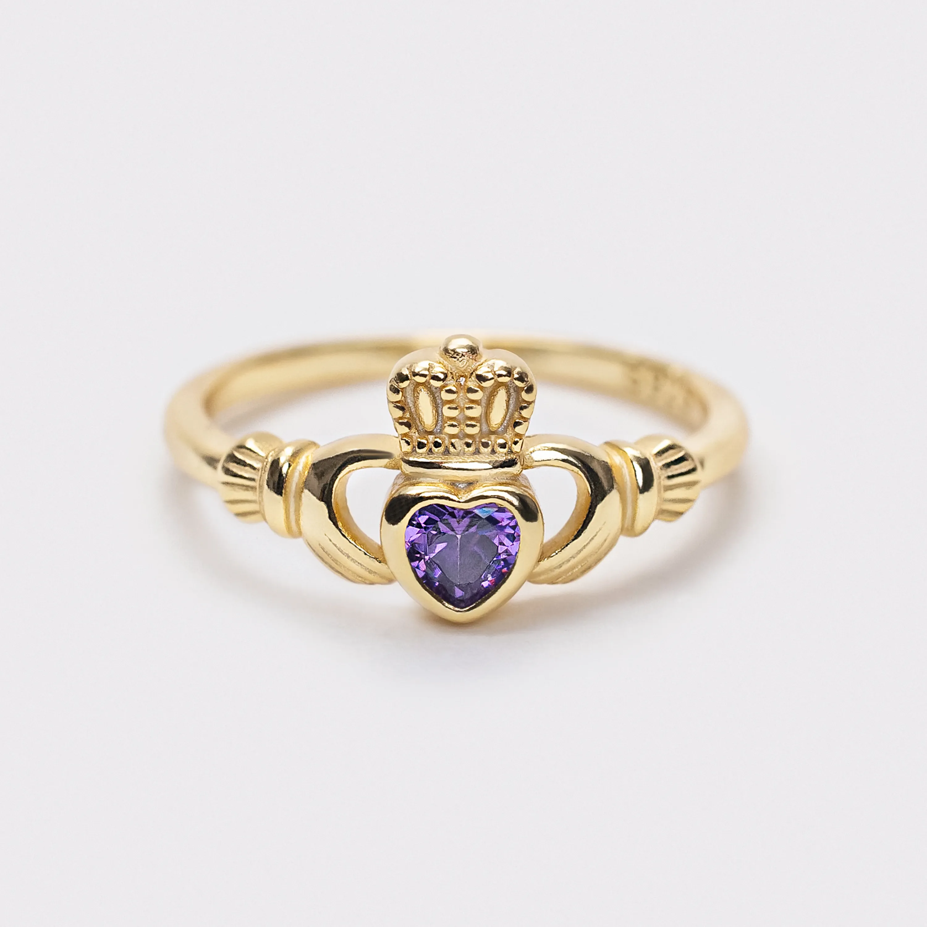 Purple Heart Crown Ring