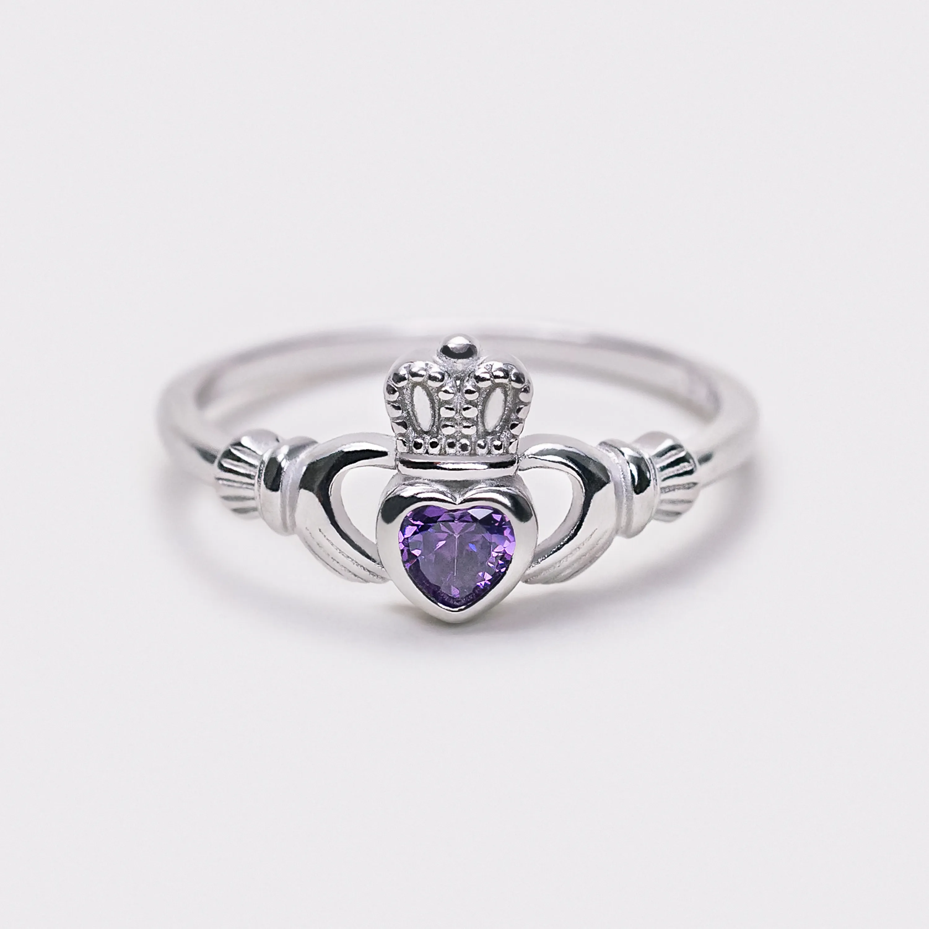 Purple Heart Crown Ring