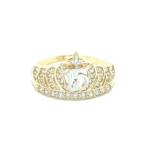 Quinceañera Crown Ring - 74090
