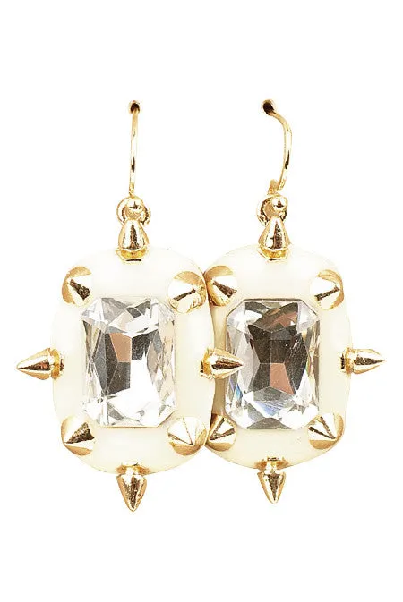 "Sugar & Spiked" Earrings (Cream)