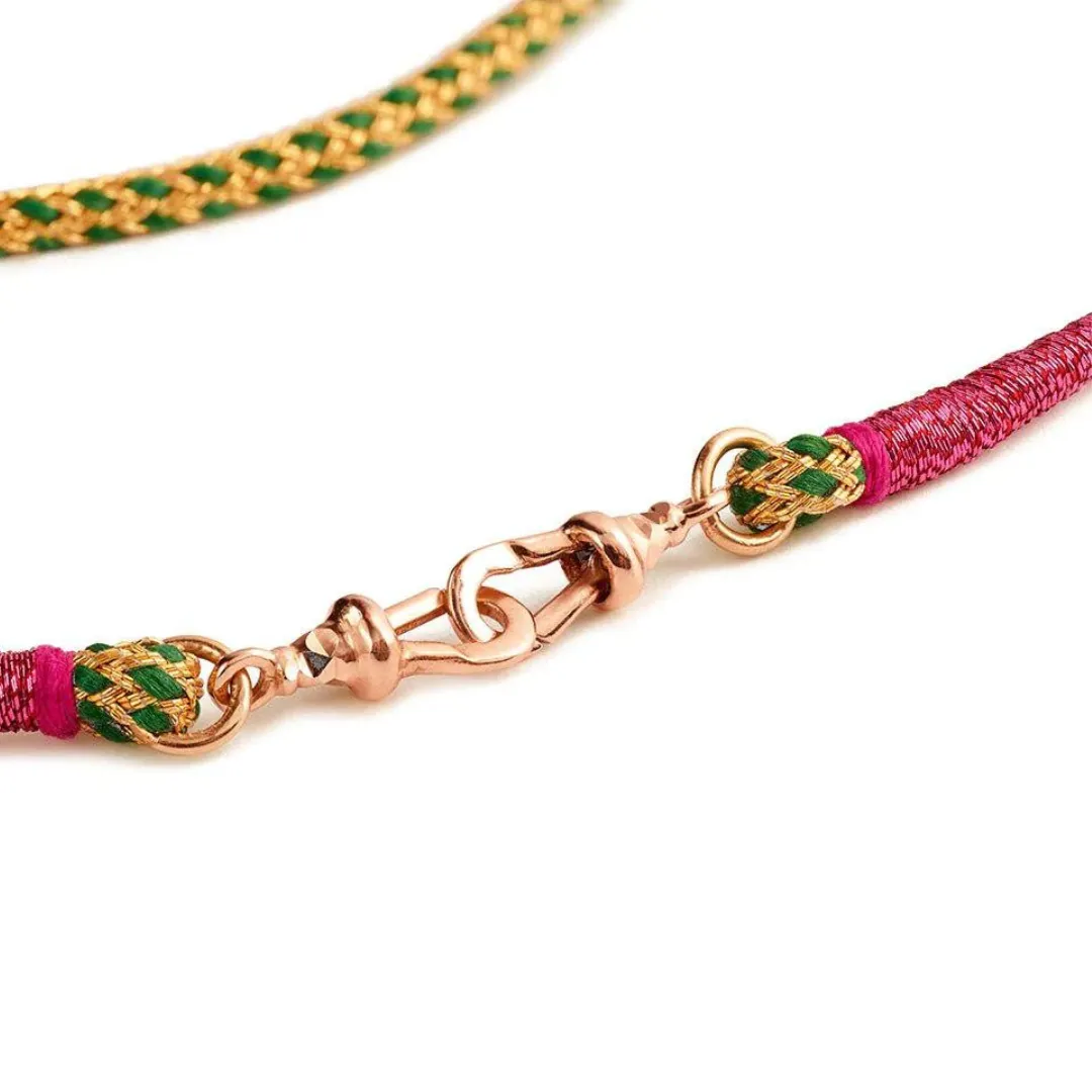 RATHI GREEN AND GOLD CORD - 35CM