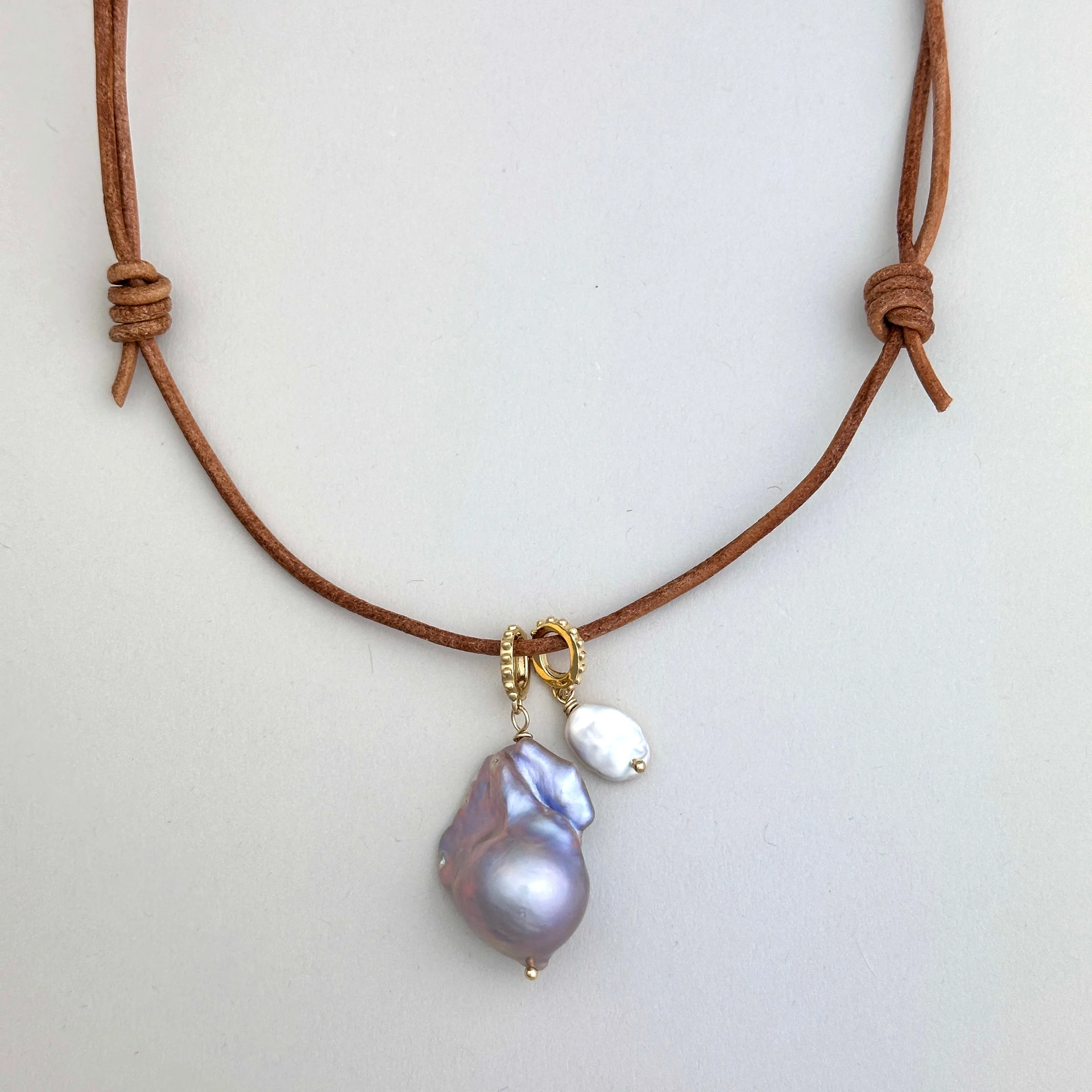 Relic Charm Necklace: Pearl