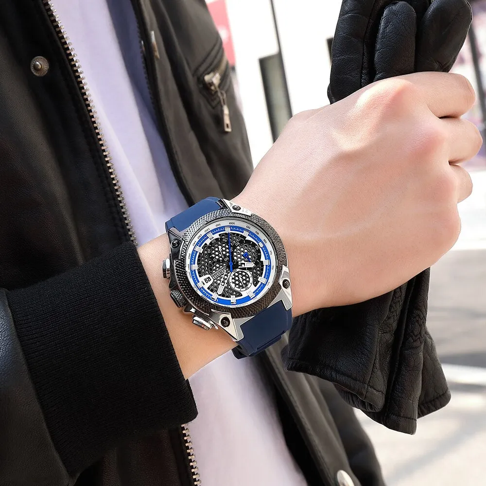 Relogio MEGIR New Sport Men Watch Famous Luxury Brand Chronograph Military Fashion Men&#39;s Silicone Quartz Clock Men Watches