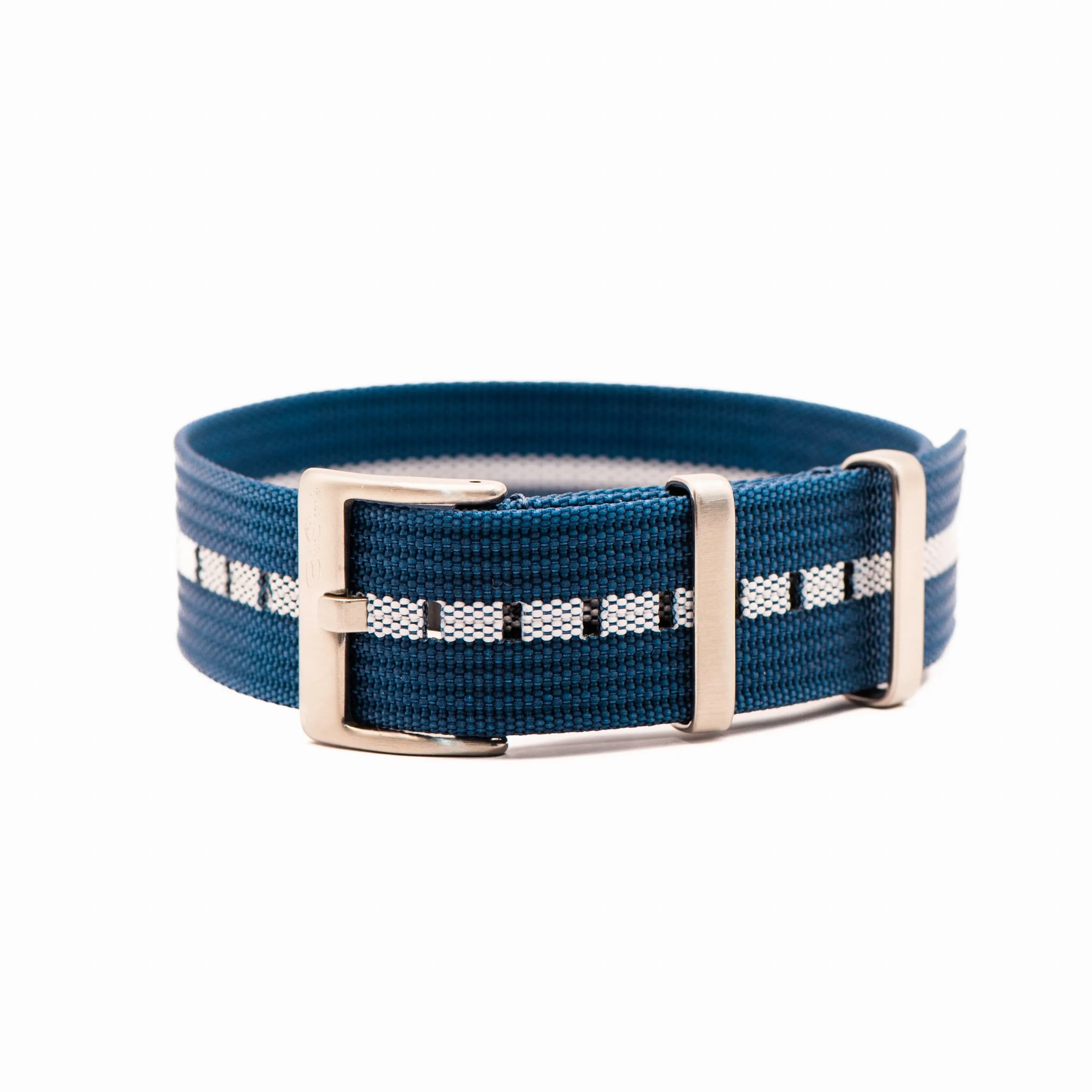 Ribbed Single-Pass - Blue & White