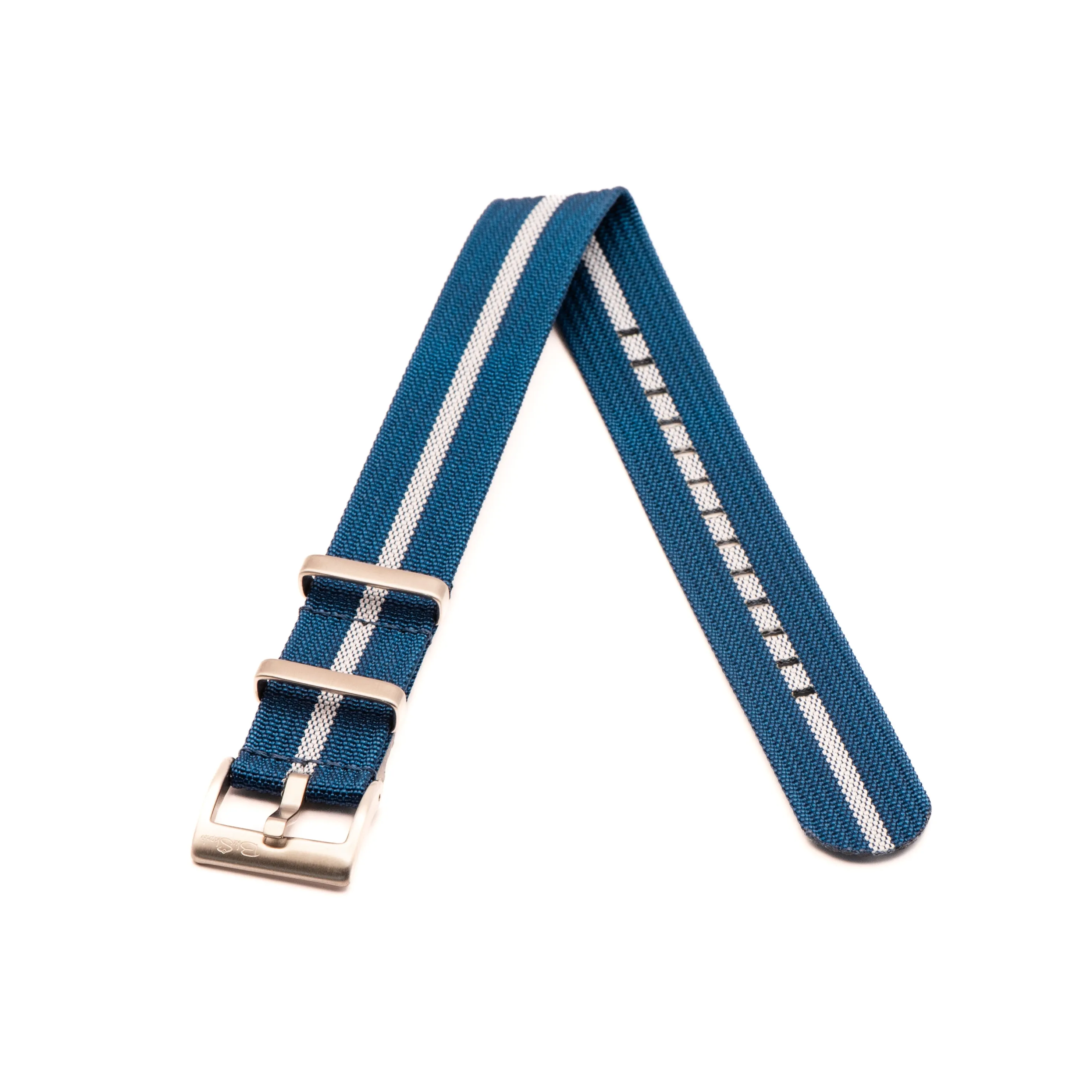 Ribbed Single-Pass - Blue & White