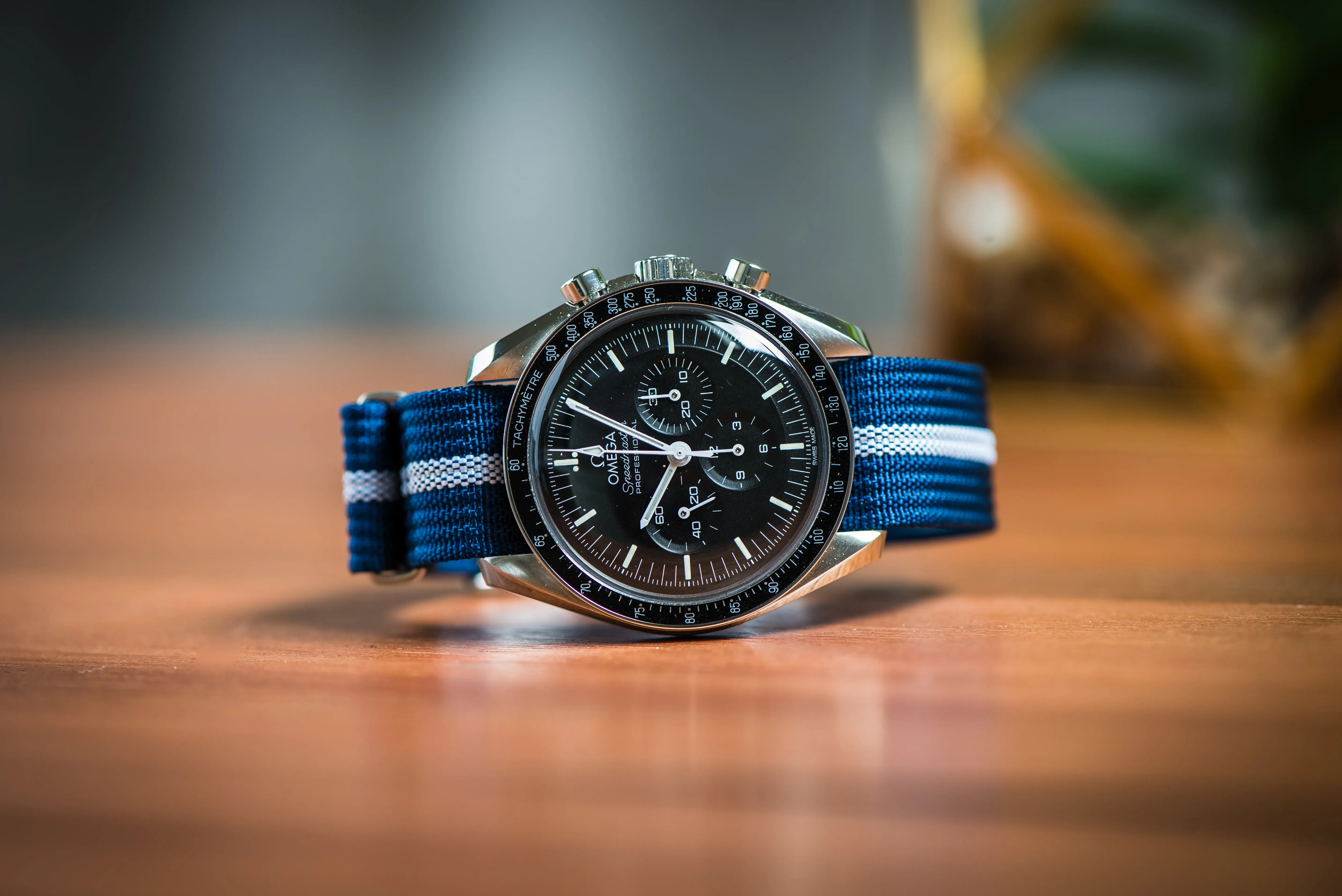 Ribbed Single-Pass - Blue & White