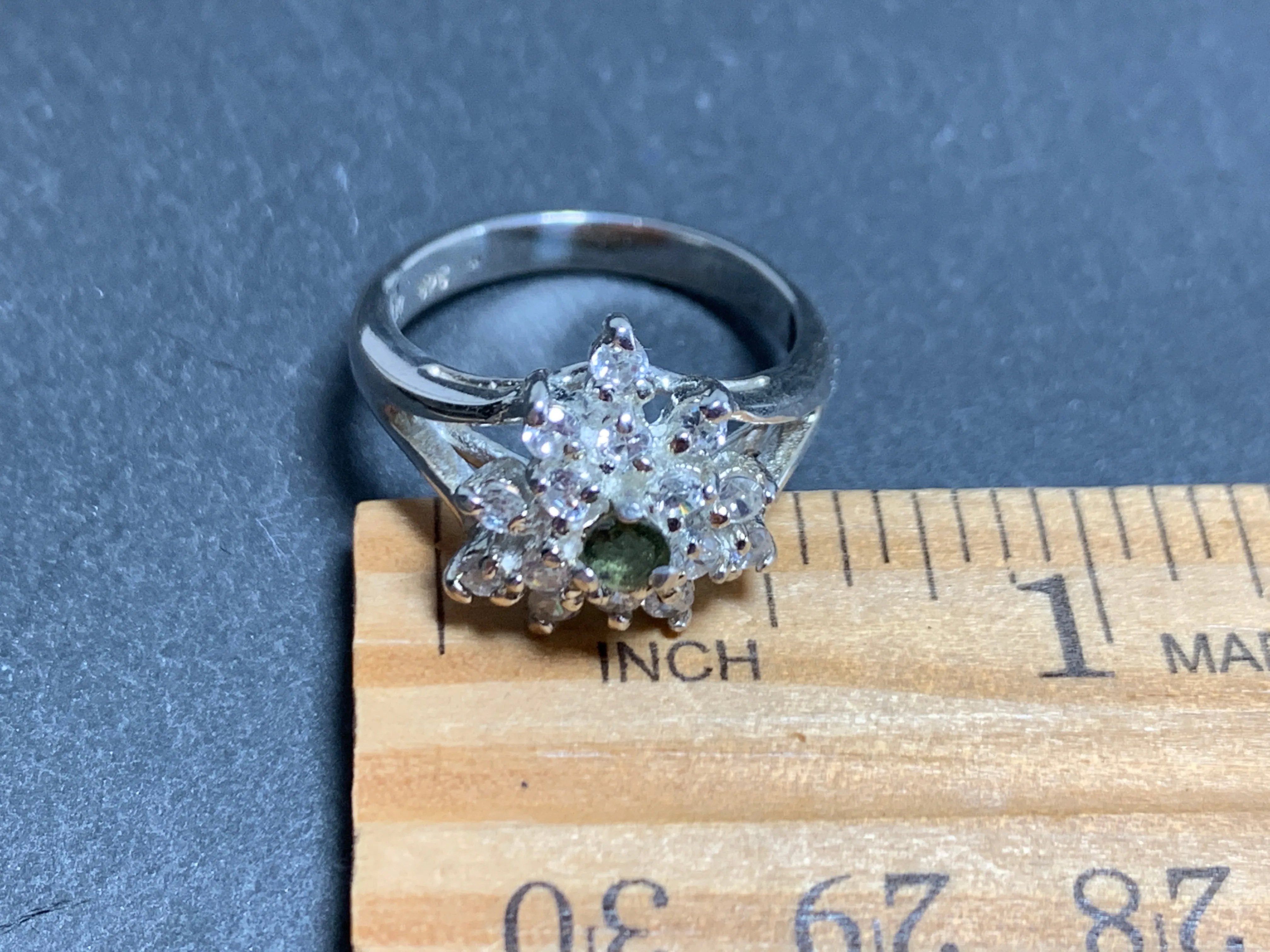 Ring with Moldavite