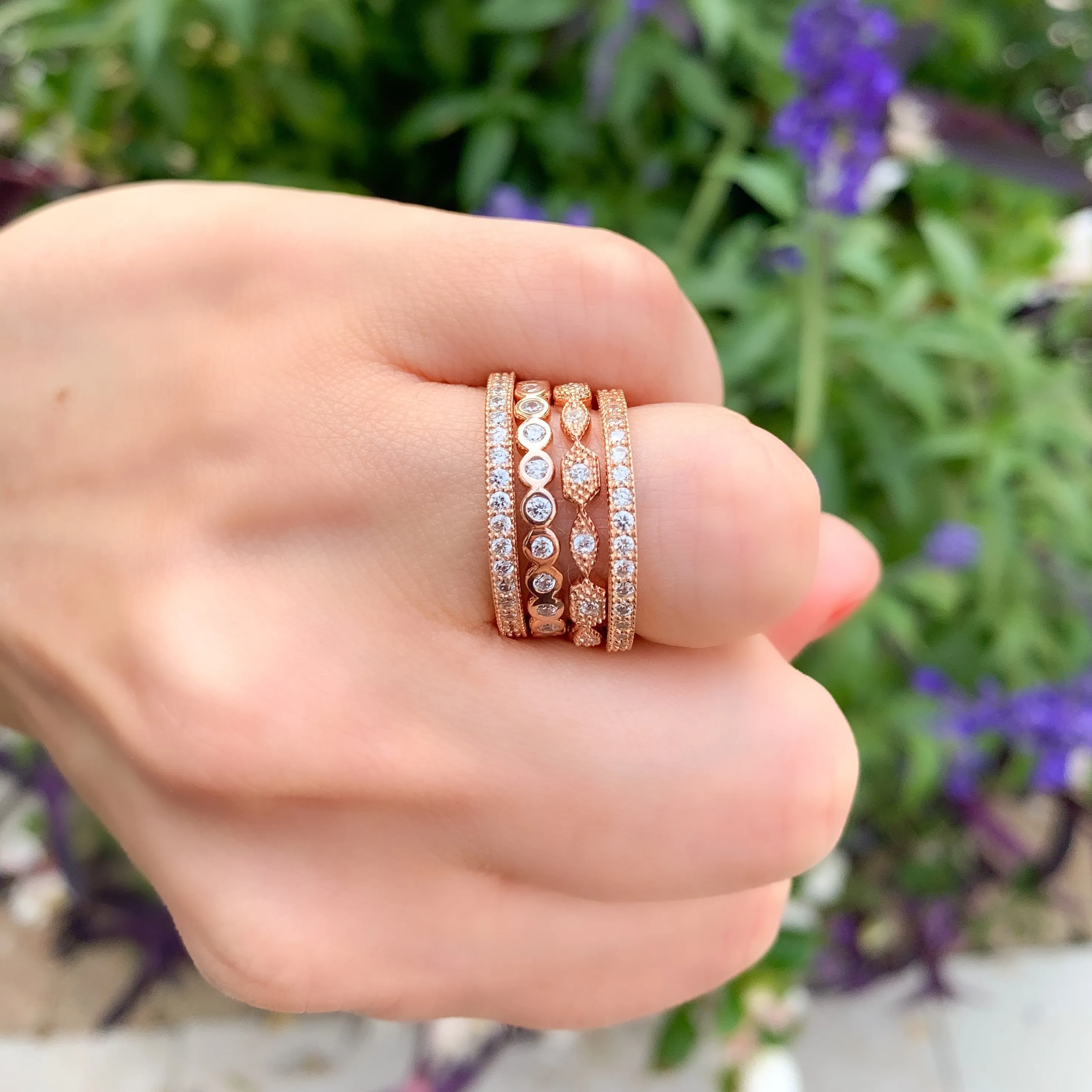 Rose Geometric Ring