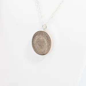 Round Resin Pendant Memorial Necklace | Cremation Jewelry | Coastal
