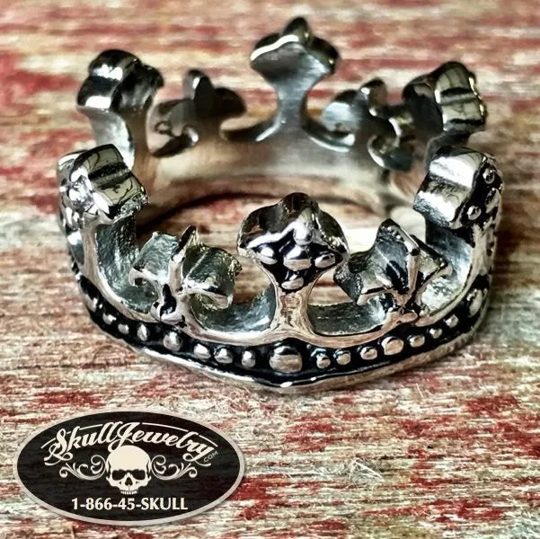 Royal Crown Stainless Steel Ring (#436)
