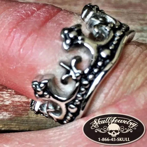 Royal Crown Stainless Steel Ring (#436)