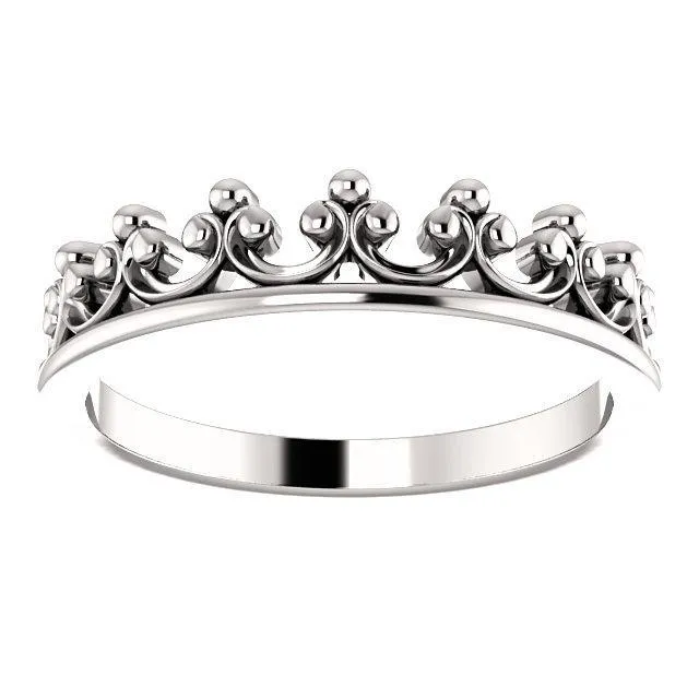 Royal Princess Crown Stackable Band