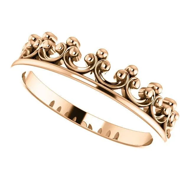Royal Princess Crown Stackable Band