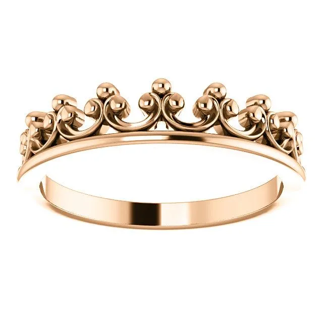 Royal Princess Crown Stackable Band