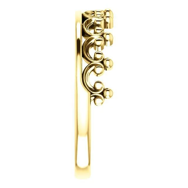 Royal Princess Crown Stackable Band