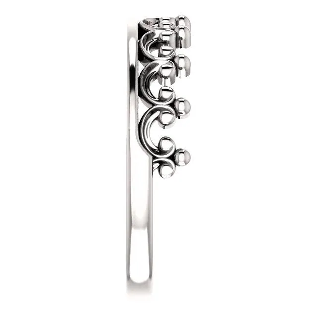 Royal Princess Crown Stackable Band