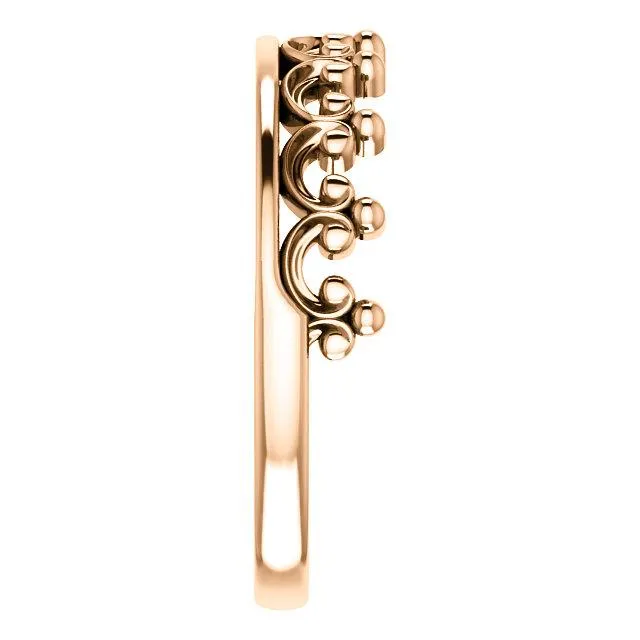 Royal Princess Crown Stackable Band