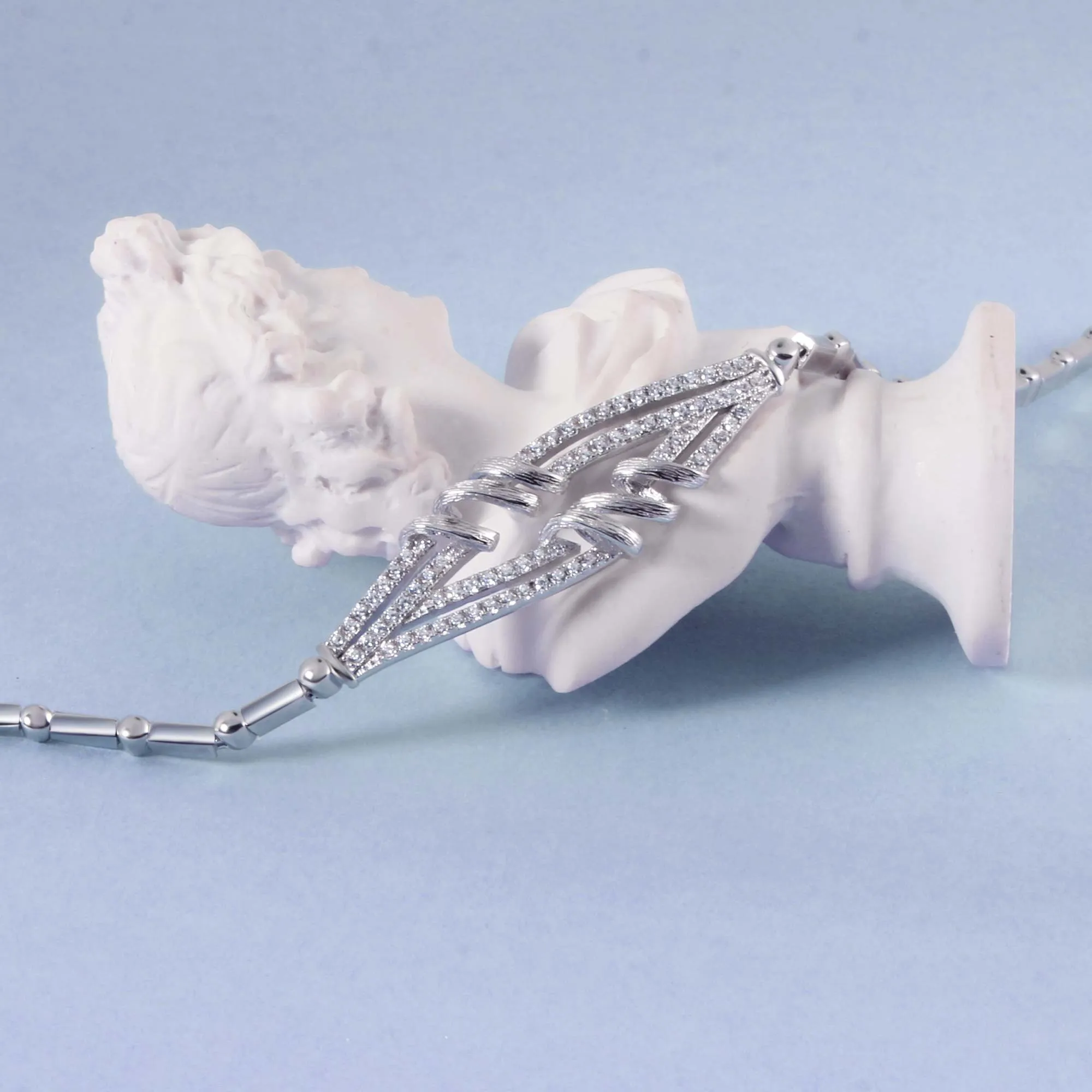 Royal Silver Twisted Tennis Bracelet