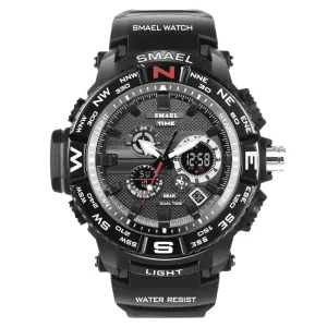 Rugged Watches for Men with Dual Digital and Analogue Display
