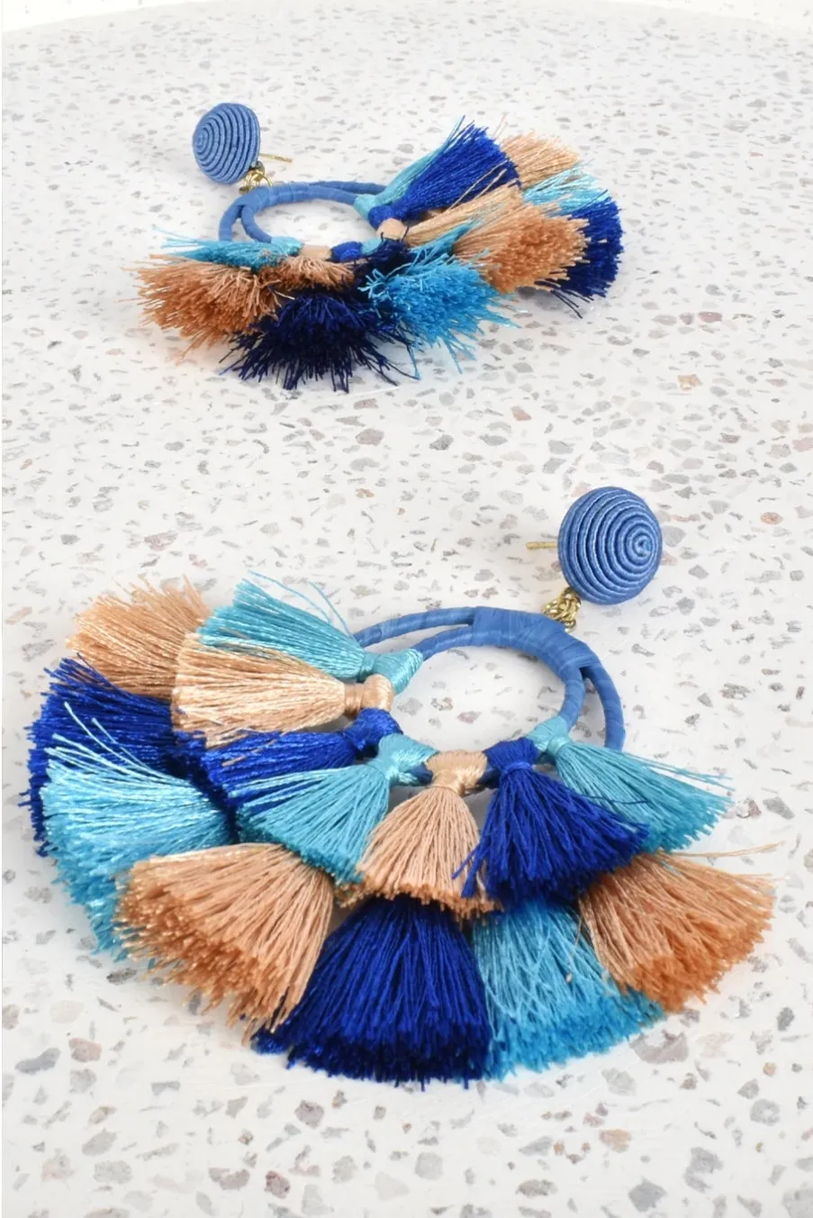 Saige Layered Tassel Earrings